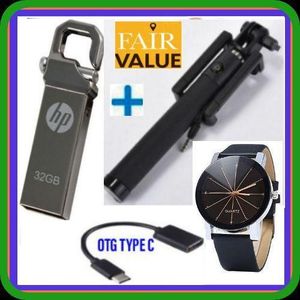 HP 32GB Flash Disk -Grey +Free Gifts