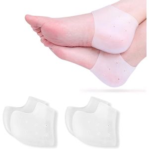 Silicone Heel Protectors, 2 Pairs Gel Pads Cushion for Blister Prevention.
