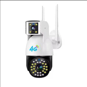SIM CARD ELECTRIC CAMERA V380 pro Dual lens 2K 4MP dual light 4G LTE SIM CARD wireless ip camera 2 in 1 bullet and PTZ camera