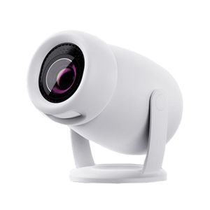 HY400 Android 12.0 System Intelligent Projector UK Plug - White