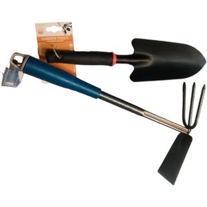 Adegso Small Double Sides Hoe & Tiller + Mini Shovel Flower GARDEN