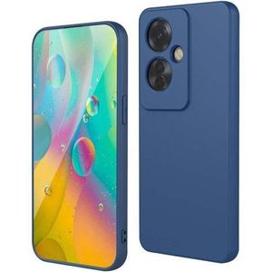 Liquid Silicone Back Case Cover for Oppo Reno 11F 5G Microfiber Inside Shockproof Full Body Protection