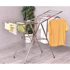 Heavy Duty Stainless Steel Foldable & Portable Outdoor Clothes Drying & Hanging Rack – Durable & High Quality