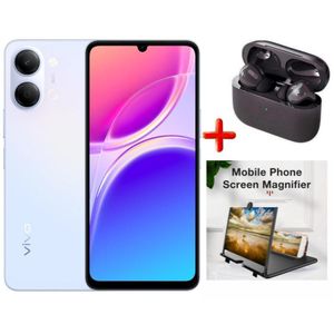 Vivo Y05, 6.74", (4GB Upto 8GB) RAM + 64GB ROM Storage, 6500mAh, (Dual Sim), 8MP, (1 YEAR WARRANTY) - BLUE + FREE GIFTS