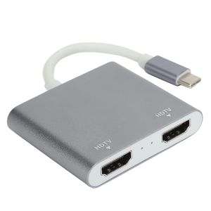 TypeC to 2 in 1 HD Multimedia Interface Adapter Video Converter for Macbook/Pro 2015 2016 2017 2018