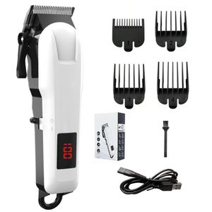 Electric Hair Clipper Hair Cut Machine Wireless Trimmer Men Clipper Rechargeable