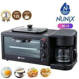 Nunix 4-in-1 Breakfast Maker – Coffee Machine, Oven, Grill & Frying Pan Combo Appliance