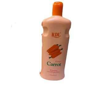Rdl Carrot Whitening Hand & Body with Vitamin E Lotion For Moisturizing, Hydrating,evens out skin tone