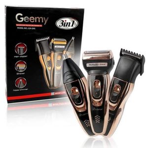 Geemy 3-in-1 Rechargeable Shaver, Hair Clipper & Nose Trimmer – Cordless Grooming Set