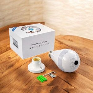 1080P Full HD WiFi Bulb Camera with Alarm Detection & Flashing Lights Feature