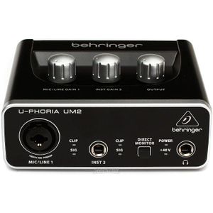 Behringer U-PHORIA UM2 2 x 2 Audio interfacce with USB 2.0