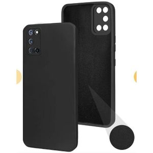 Black Soft Silicone Back Cover Case for OPPO A92– Slim, Shockproof & Anti-Slip Protection
