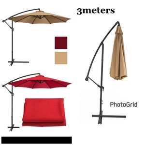 3M High Quality Parasol Replaceable Cloth Garden Umbrella