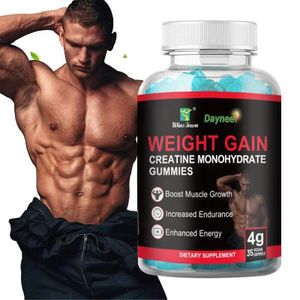 Daynee Weight Gain Gummies With Creatine Monohydrate Enhances Muscle Growth, Boosts Strength, Supports Weight Gain, Improves Workout Performance