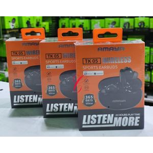 Amaya TK05 True Wireless Earbuds With Deep Bass And Long Battery Life