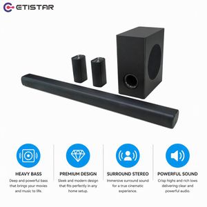 ET-028HT 7-Speaker 150W Home Theater Soundbar