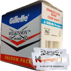 Gillette Wilkinson's Swórd Stainless Steel Close Shave Razors SALOON PACK bc