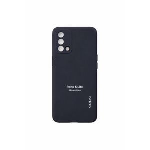 Black Soft Silicone Back Cover Case for OPPO Reno 6 Lite– Slim, Shockproof & Anti-Slip Protection