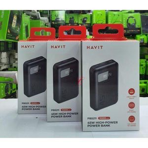 Havit  PB5211 45W 10,200mAh laptop charge high-power power bank with smart LED display..
