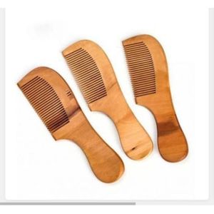 Unisex Wooden Non-Static Beard & Hair Comb 1pc