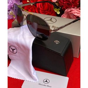 Mercedes-Benz AMG Aviator Sunglasses - Black."