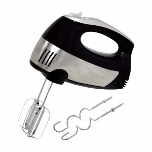 Ramtons Hand Mixer RM/382 – 300W, 5 Speeds + Turbo, 2 Steel Beaters & 2 Dough Hooks – Black