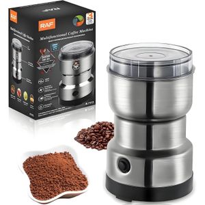 RAF Electric Coffee Grinder,Multifunctional Coffee Bean Grinder,Food Grade Stainless Steel Blades,Lightweight Design,Suitable for Beans,Spices and Herbs