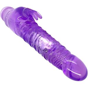 Rabbit Vibrator With Telescopic Tongue Lick & Double Motor G-Spot Clitoris Stimulator Heating Dildo 