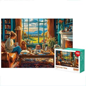1000 Piece Pastoral Time Jigsaw Puzzle - Thick Board, Brain-Boosting Jigsaw Puzzle