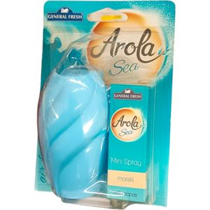 General Fresh Arola Sea Scent Mini Spray AIR FRESHENER With Refill HOME OFFICE CAR AROMATHERAPY Safe on Fabric nk