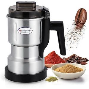 Multipurpose Stainless Steel Electric Grinder – 400W High-Power Coffee & Spice Grinder – 6-Blade Efficiency for Nuts, Grains, & Herbs – Compact Food Grade Grinding Machine with Safety Switch