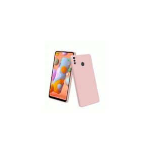 Silicone Back Cover for Samsung Galaxy A11 - Pink, anti-fingerprint, anti-scratch, durable silicone case