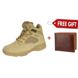 Delta LOW-CUT MILITARY/JUNGLE TACTICAL HIKING BOOT + FREE PURE LEATHER WALLET.