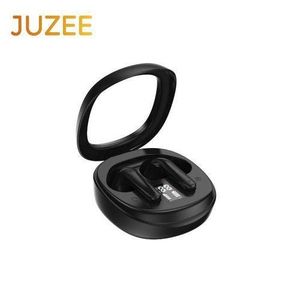 JUZEE  Digital Display ANC Wireless Earbuds with HIFI Sound Shocking Bass In-Ear Noise Cancelling Earphones - Black