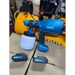 Makita  Spray Gun Machine with 2 Lithium Ion Batteries - cordless with rechargeable batteries