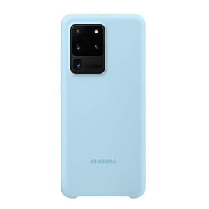 Soft Silicone Back Cover for Samsung Galaxy S20 - Light Blue, anti-fingerprint, anti-scratch, durable silicone case