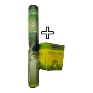 Chatsworth Citronella Incense Sticks + Citronella Candle bc