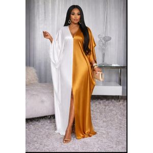 teal dress and gold shoes Super Elegant African Ankara Gown with a Train – WhatNaturalsLove.com main image 0