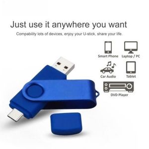 High Speed 3.0 Flash Drive 32GB Metal OTG Micro USB Type-C