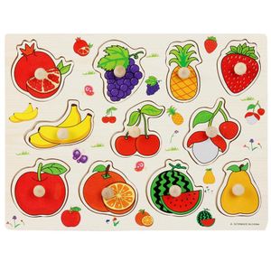 Montessori Colorful Wooden Fruits Puzzle Board – Early Learning Educational Toy for Toddlers D2