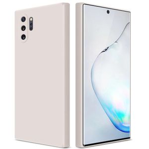 Soft Silicone Slim Fit Cover Anti-Scratch Shockproof Case for Samsung Galaxy Note 10 Plus - Beige Nude
