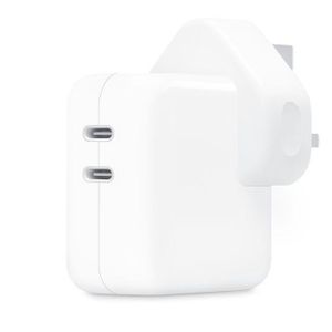 Apple 35 Watts Original iPhone 16/15/14,13 MacBook Air, iPad, AirPods Dual Port Adapter Original With 1 Year Warranty
