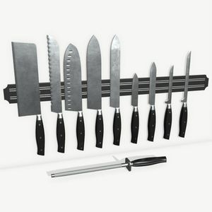 Wall Mounted Magnetic Knife Holder Rack