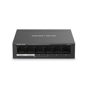 Mercusys 6-Port 10/100Mbps Desktop Switch with 4-Port PoE+, 2 Uplink Ports