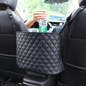 High Quality PU Leather Car In Between Seat Organizer