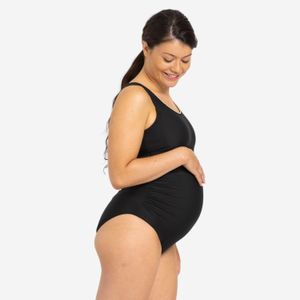 Nabaiji Women's 1-piece Maternity Swimsuit Nora Black - Smoked Black