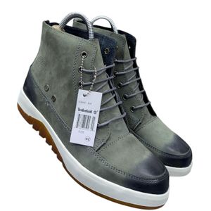MEN'S LEATHER LACE-UP ANKLE BOOTS