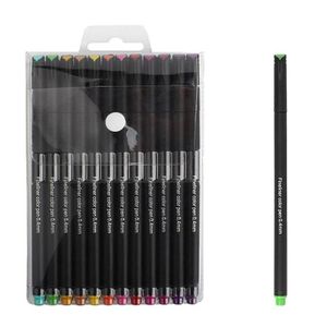 Sipa 8pcs Black Thin Liner Pens Mini Liner Fineliner Drawing Pens