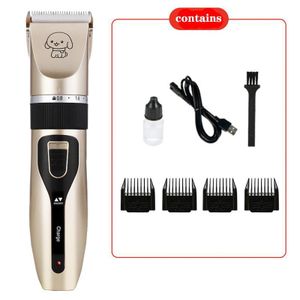 Professional Dog Grooming Kit - Electric Clipper with Ceramic Blades, Brush Set, USB Charging - Perfect for Pets. Universal Pet Clipper for Cats, Dogs, and Small to Medium-sized Breeds. Pet Hair Clipper