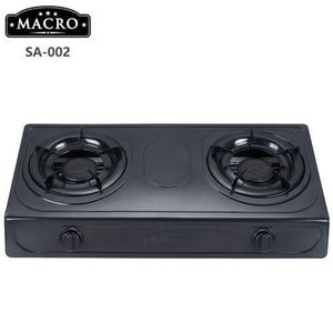 Macro Auto Ignition Table Top Stainless Steel 2 Burner Gas Cooker
